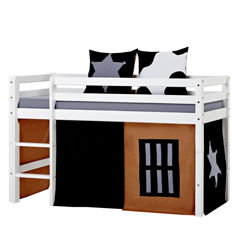Hoppekids Basic Mid Sleeper Bed with Curtain Wayfair.co.uk